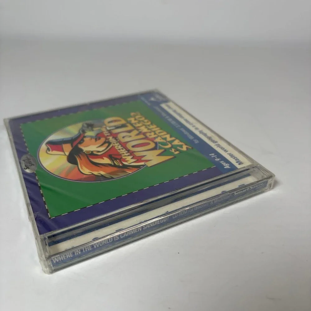 Where in the World is Carmen Sandiego PC Mac CD-ROM Video Game Sealed